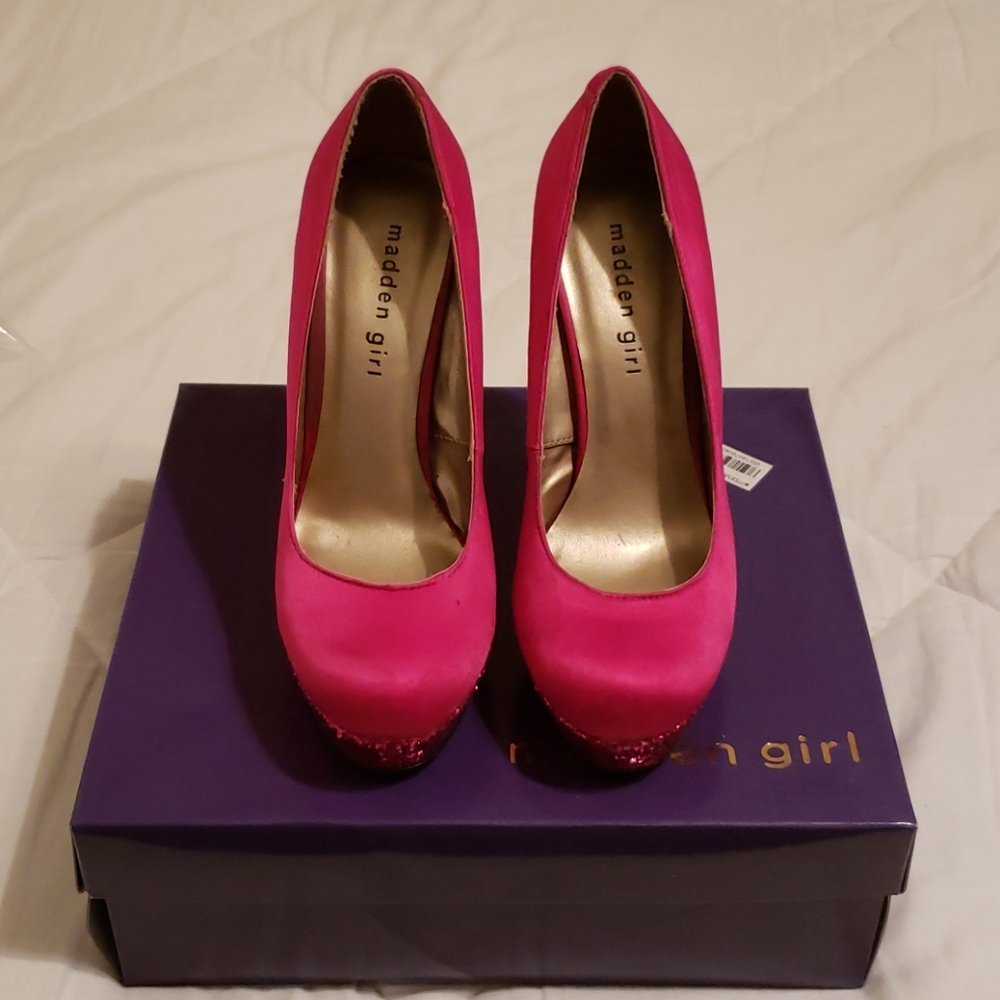 Madden Girl Glittery Heels